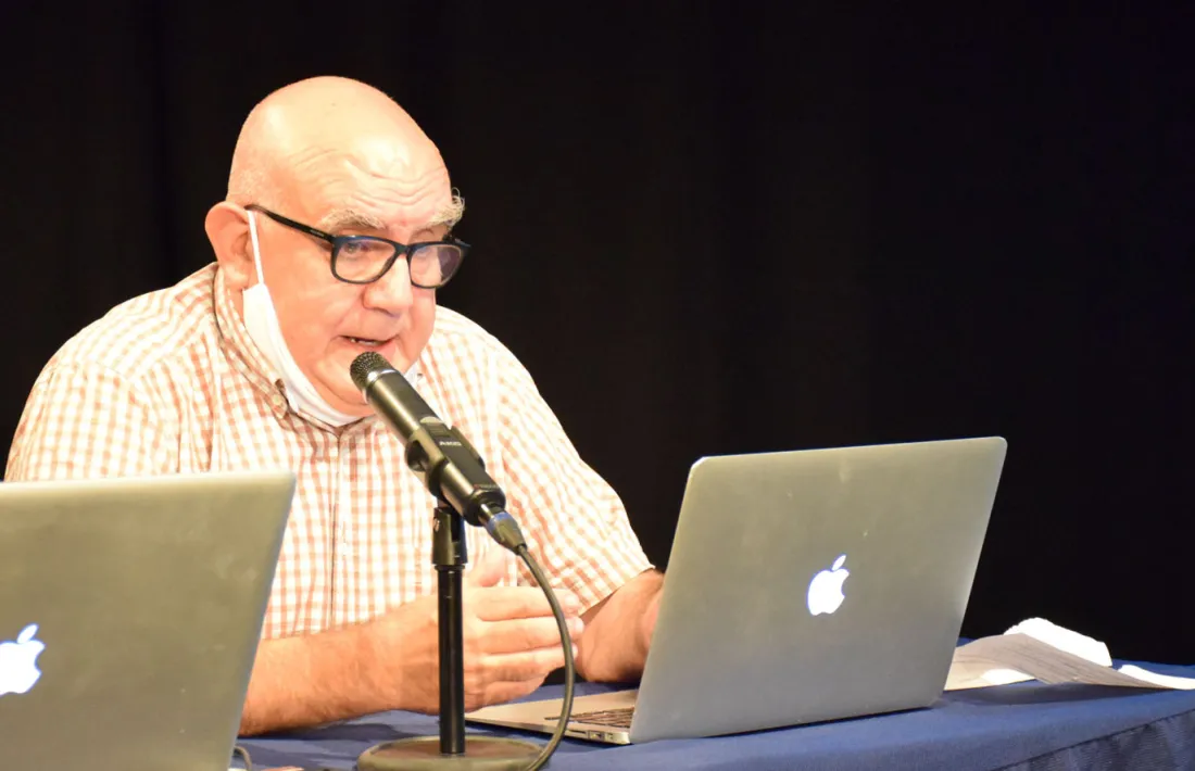 L'antropòleg i professor de la Universitat de Barcelona, Manuel Delgado, aquest dissabte a l'Auditori del Palau de Gel de Canillo