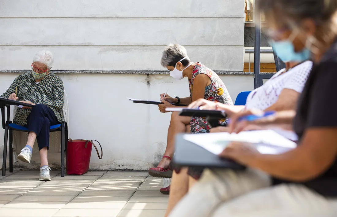 Un dels tallers que ha ofert el comú d'Andorra la Vella a la gent gran aquest estiu.