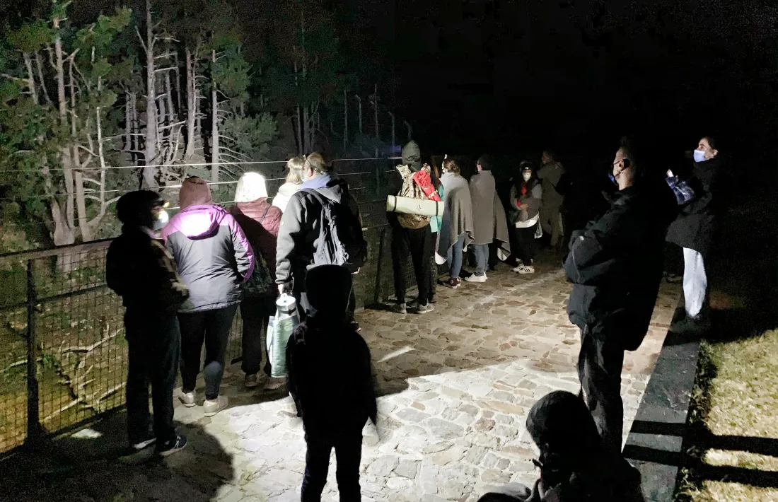 Una de les activitats nocturnes a Naturlàndia.