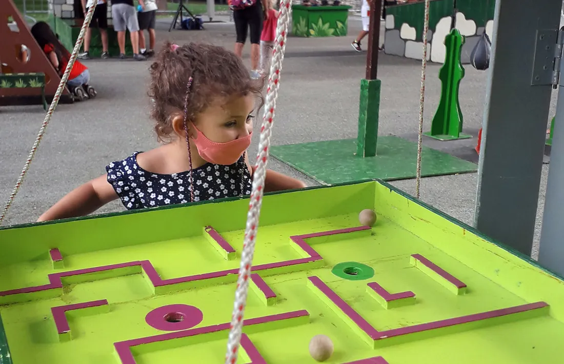 Un moment de la proposta lúdica d'aquest dijous a la tarda, a Encamp.