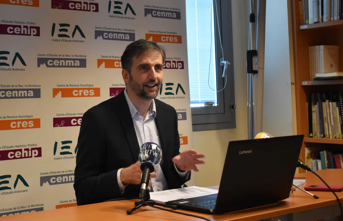 Joan Micó, director del CRES, aquest dijous durant la presentació dels observatoris.