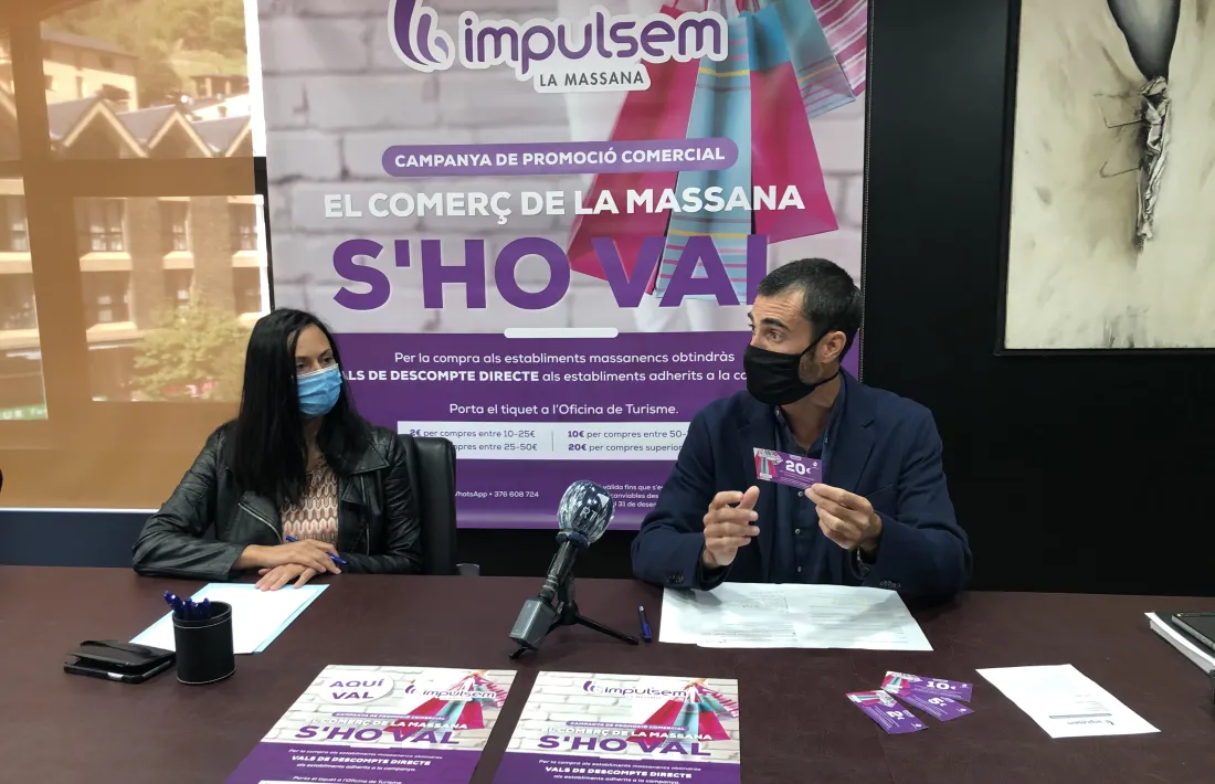 Molné i Garallà durant la presentació de la campanya aquest matí.