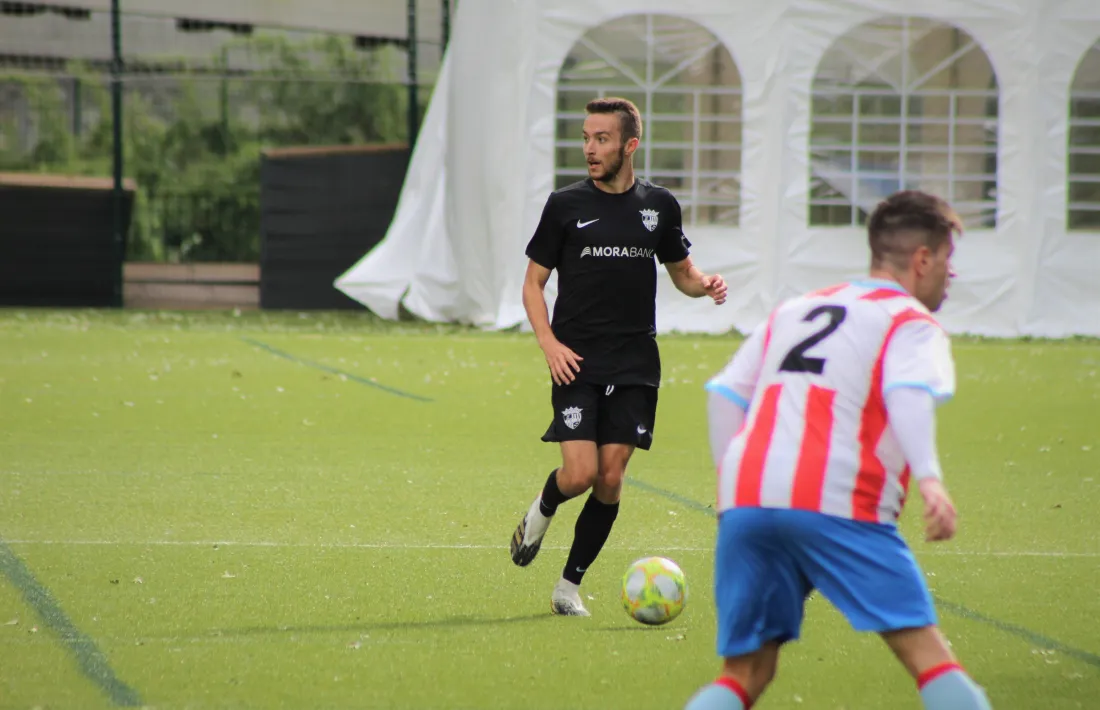 Marc Aguado, migcampista de l'FC Andorra.