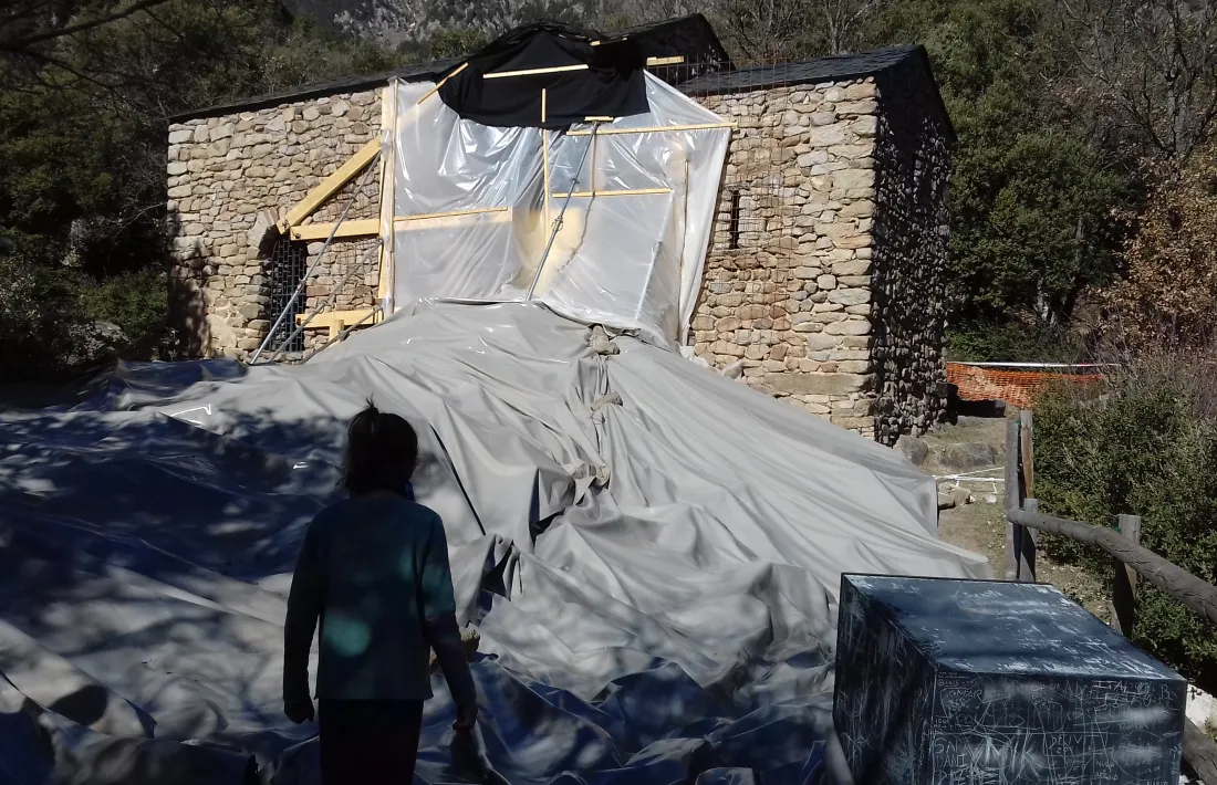 El campanar de Sant Vicenç es va esfondrar el mes de desembre passat.