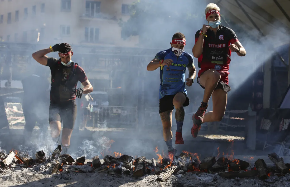 L'Spartan Race, amb mesures sanitàries per la Covid-19, un èxit.