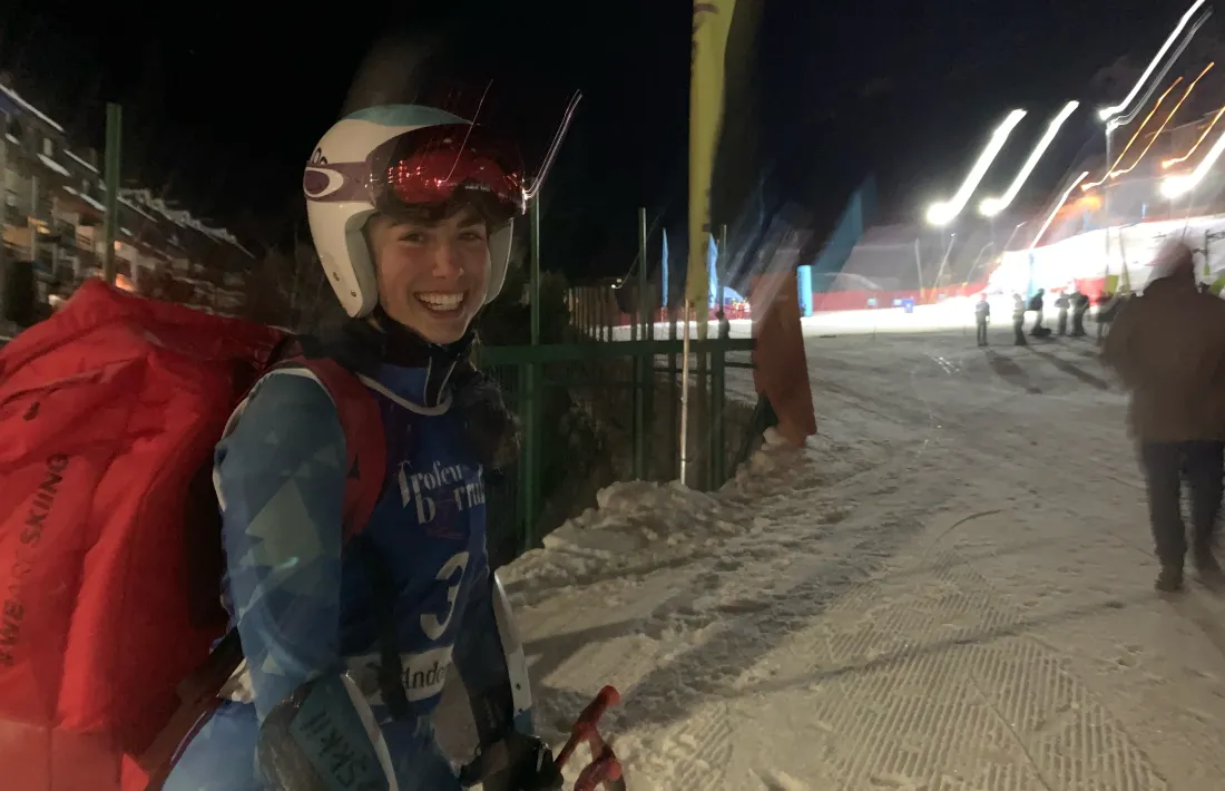 Clàudia García, esquiadora de l’Ecpcgr, marxa del país durant dos anys per perfeccionar el seu esquí a una acadèmia italiana.