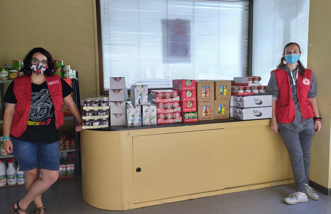 La botiga solidària de la Creu Roja.