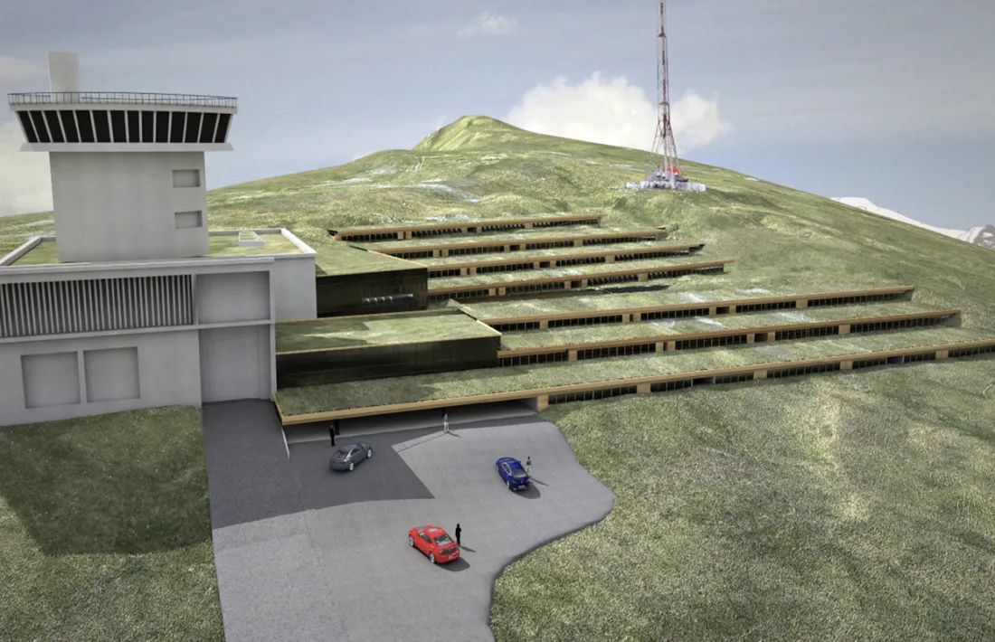 Recreació virtual del futur Centre d’alt rendiment medicoesportiu previst al Pic Blanc.