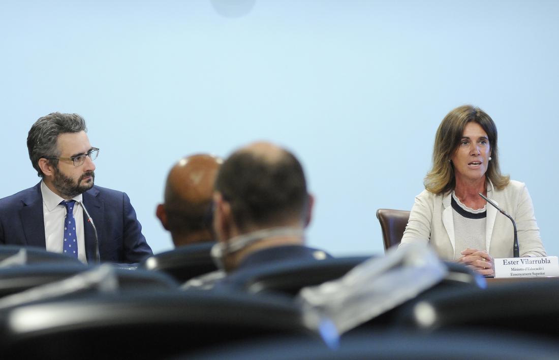 Jover i Vilarrubla, en la compareixença posterior al consell de ministres, ahir.