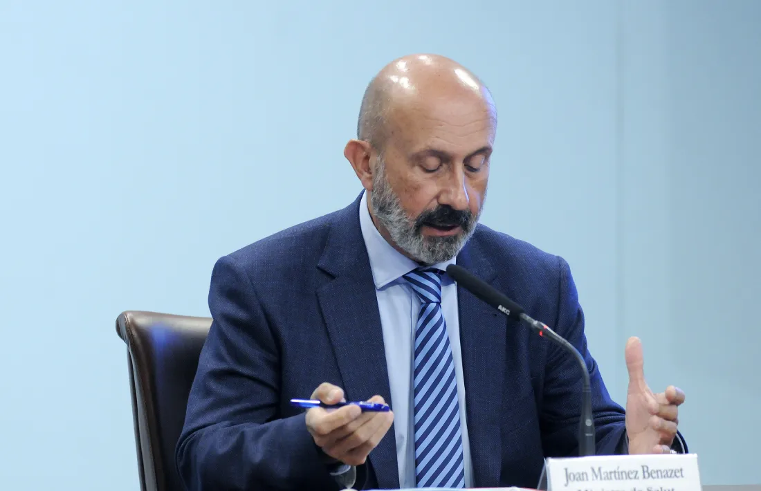 Martínez Benazet en la roda de premsa d’aquest dimecres.