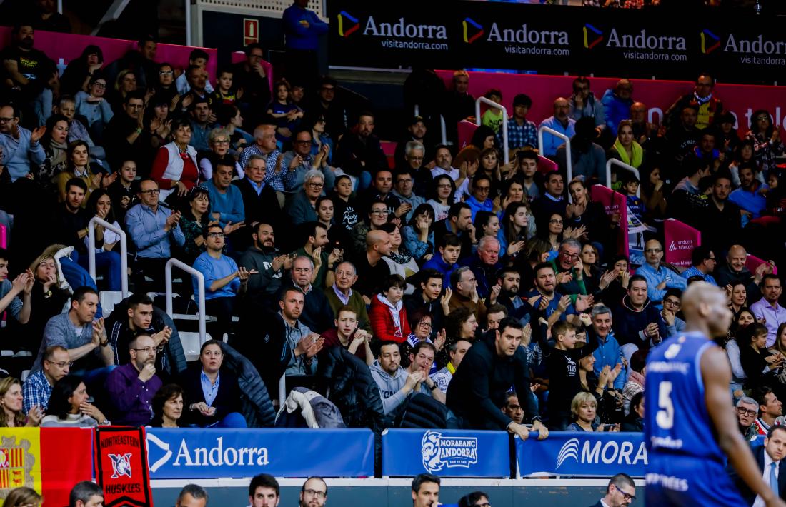 L’afició del BC MoraBanc no podrà gaudir, en aquest inici de Lliga ACB, del seu equip al Poliesportiu d’Andorra per la Covid-19.
