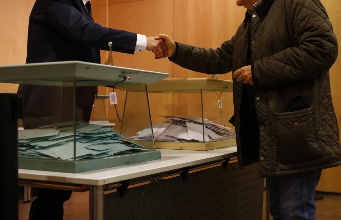 Una imatge de les passades eleccions generals, celebrades l’abril del 2019.