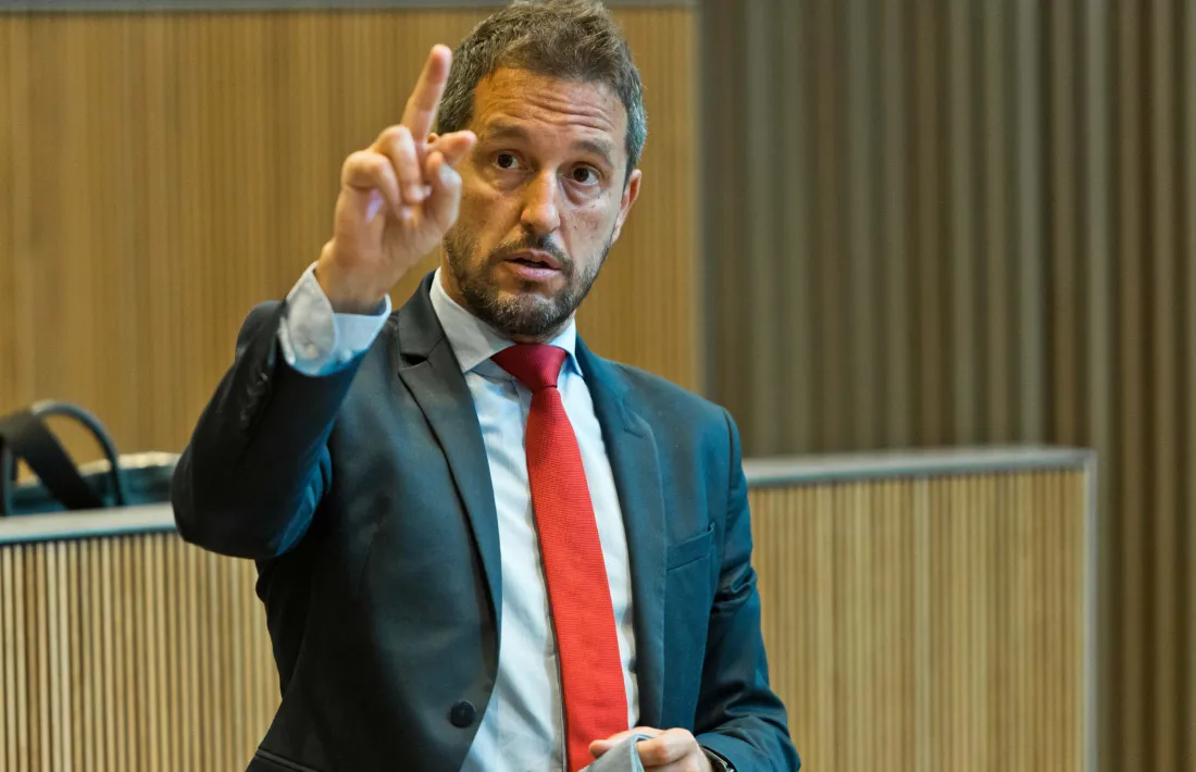 El president del grup parlamentari del PS, Pere López.