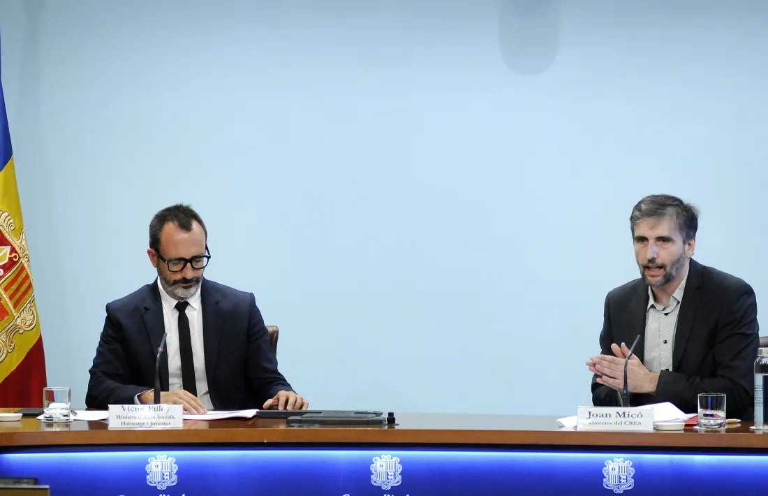 Filloy i Micó en la roda de premsa d'aquest matí.