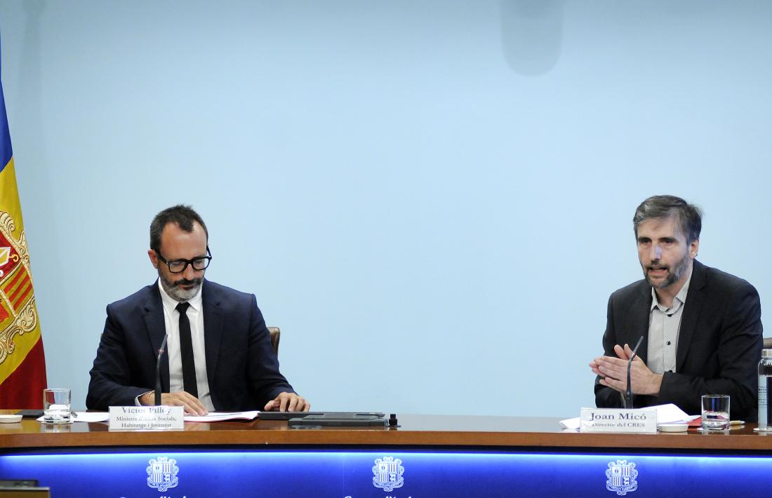 Filloy i Micó en la roda de premsa d'aquest matí.