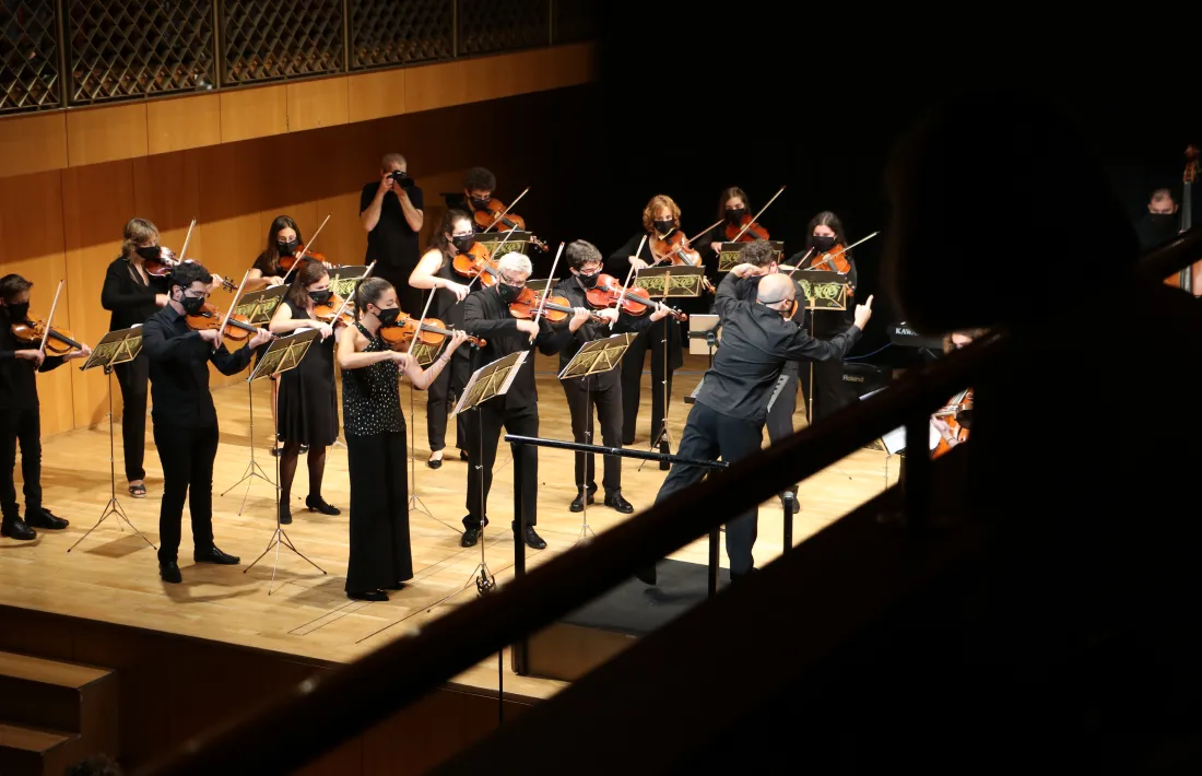 Un instant del concert de Meritxell.