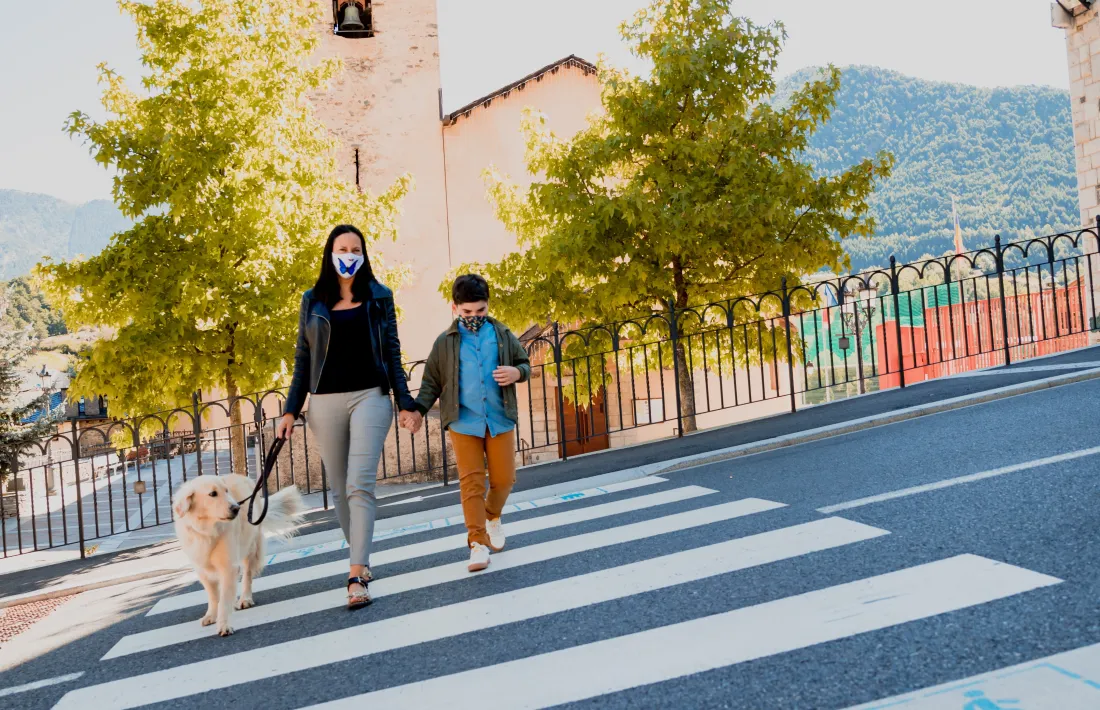 Olga Molné amb el Dario.