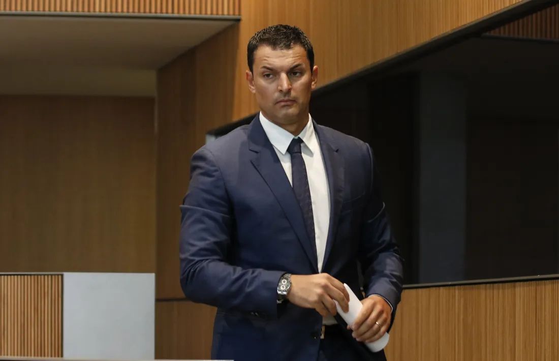 El ministre de Presidència, Economia i Empresa, Jordi Gallardo, en una sessió anterior del Consell General.