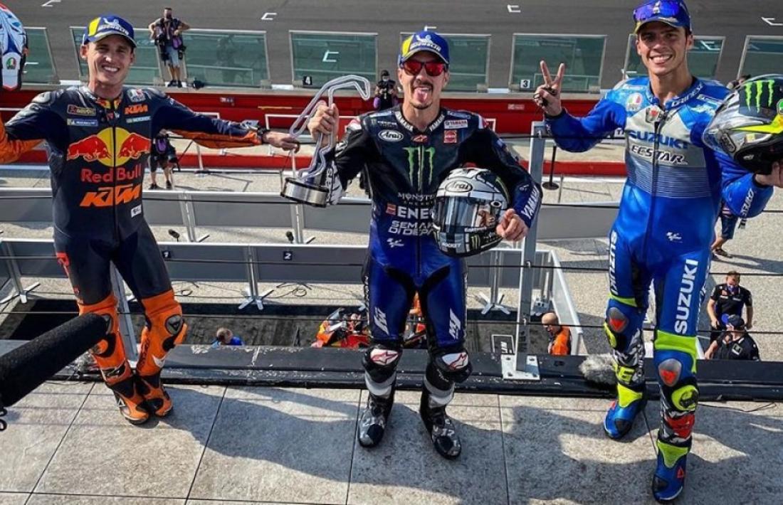 El resident Maverick Viñales, primer.   Foto: Twitter