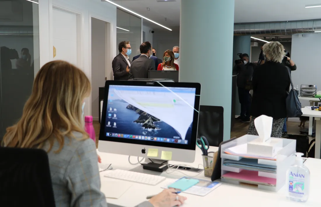 Les instal·lacions del nou 'coworking' de Bomosa.