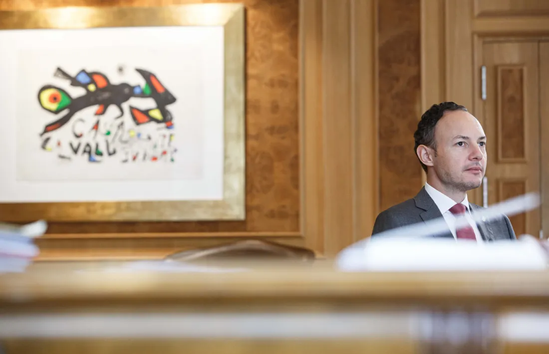 El cap de Govern, Xavier Espot, durant el seu discurs.