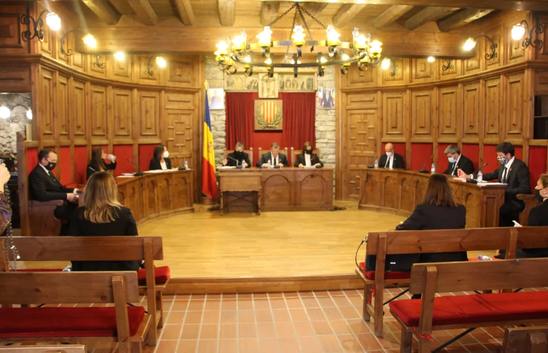 Un moment del consell de comú de Sant Julià de Lòria celebrat aquest matí.