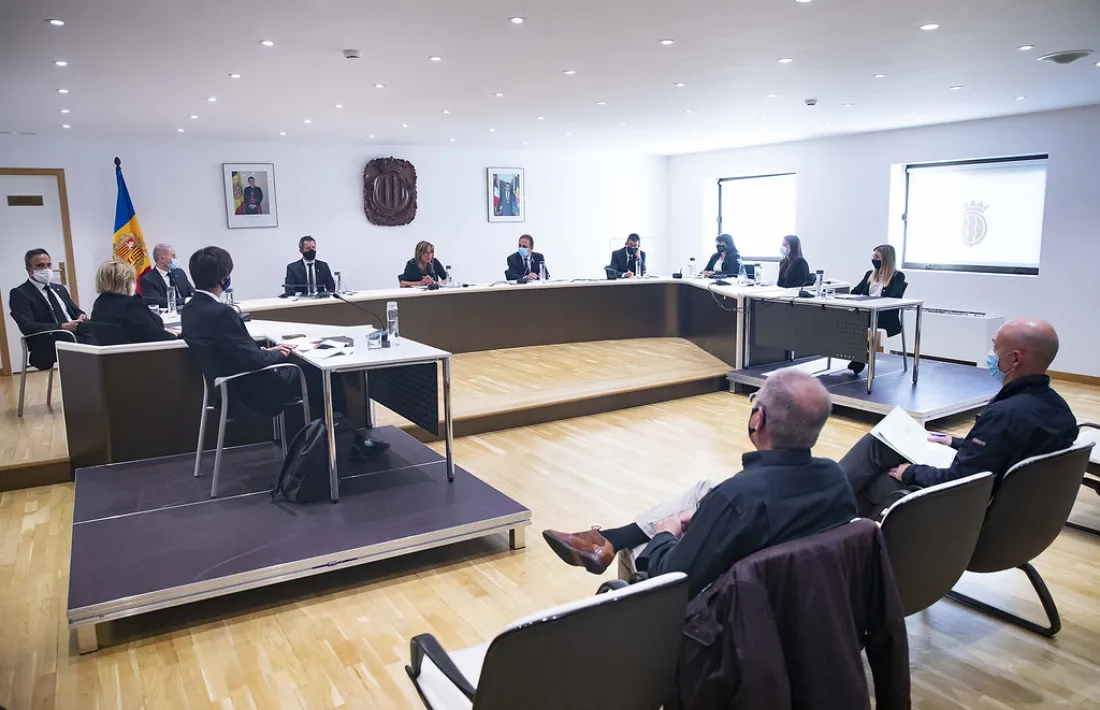 Un moment del Consell de Comú que s'ha celebrat aquest dimecres.