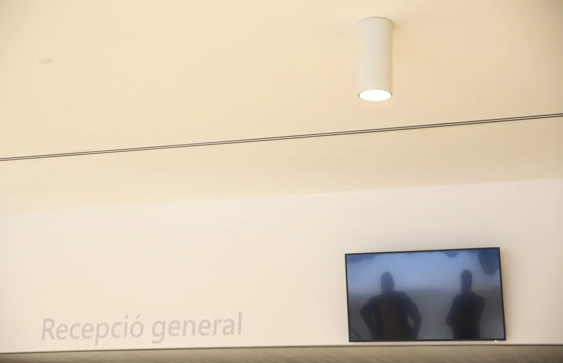 Un detall de la recepció al nou edifici de Baixada del Molí.