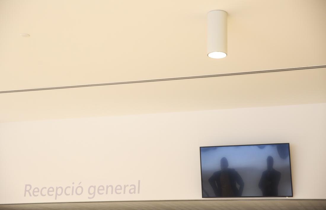 Un detall de la recepció al nou edifici de Baixada del Molí.