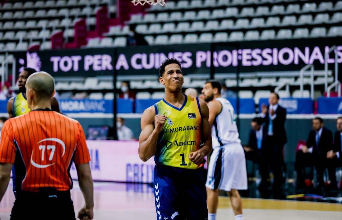 'Tyson' Pérez, amb el BC MoraBanc. Foto: ACB Photo / Martín Imatge