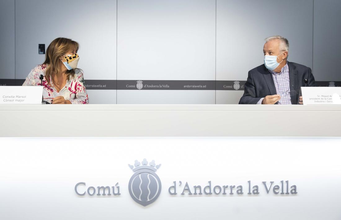 Marsol i Armengol en la roda de premsa d'aquest matí.
