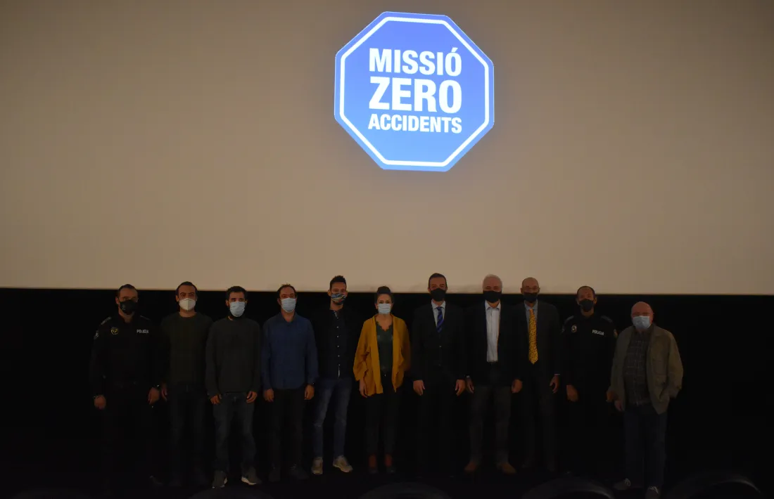 Un moment de la presentació de la nova campanya de seguretat viària 'Una tardor per conscienciar dels perills de la carretera'.