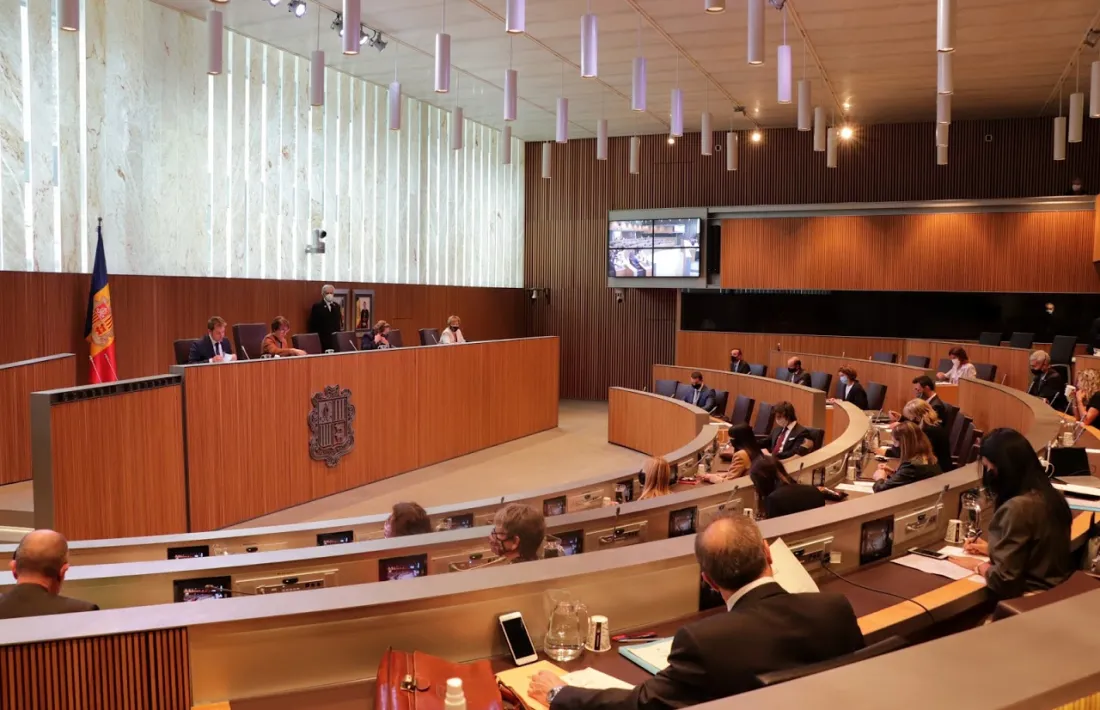Un moment de la sessió d’ahir del Consell General.