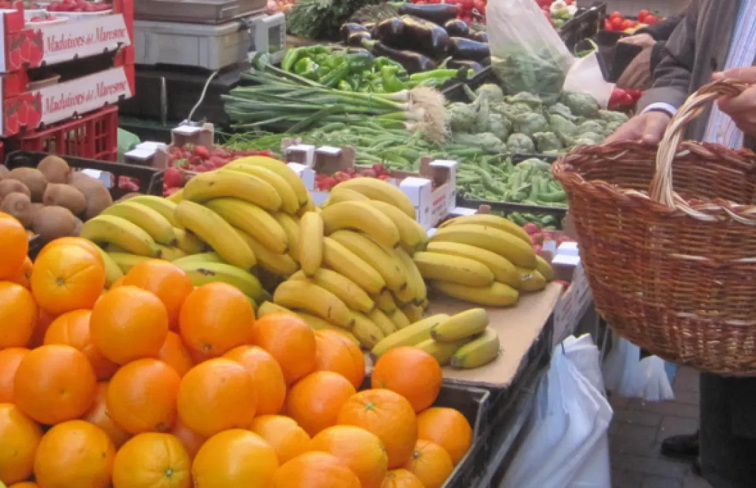 Imatge d'arxiu d'una de les parades del mercat. 