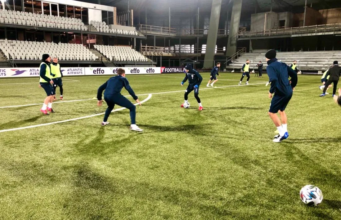 La selecció absoluta a Illes Fèroe. Foto: FAF