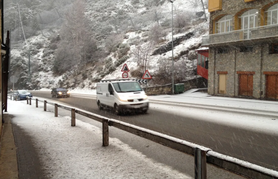 Una nevada anterior a Canillo.