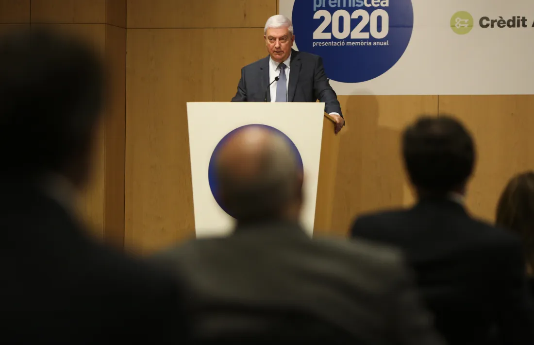 El president de la CEA, Gerard Cadena, en un moment de la seva intervenció.
