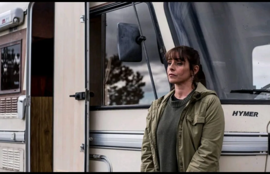 L'actriu catalana, en un descans de rodatge. 