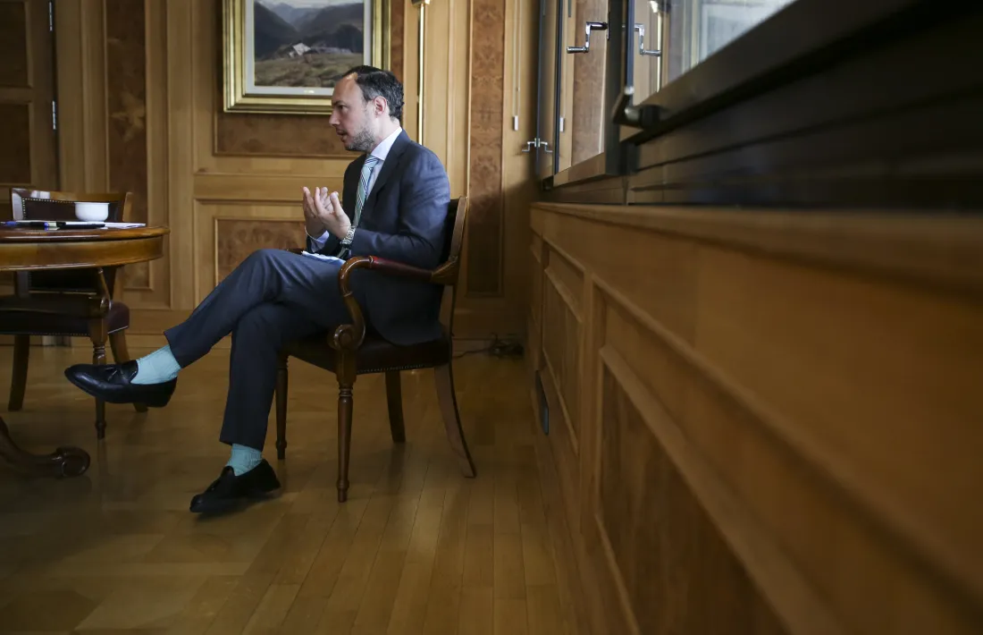 El cap de Govern, el juliol passat al despatx oficial de l'edifici administratiu.