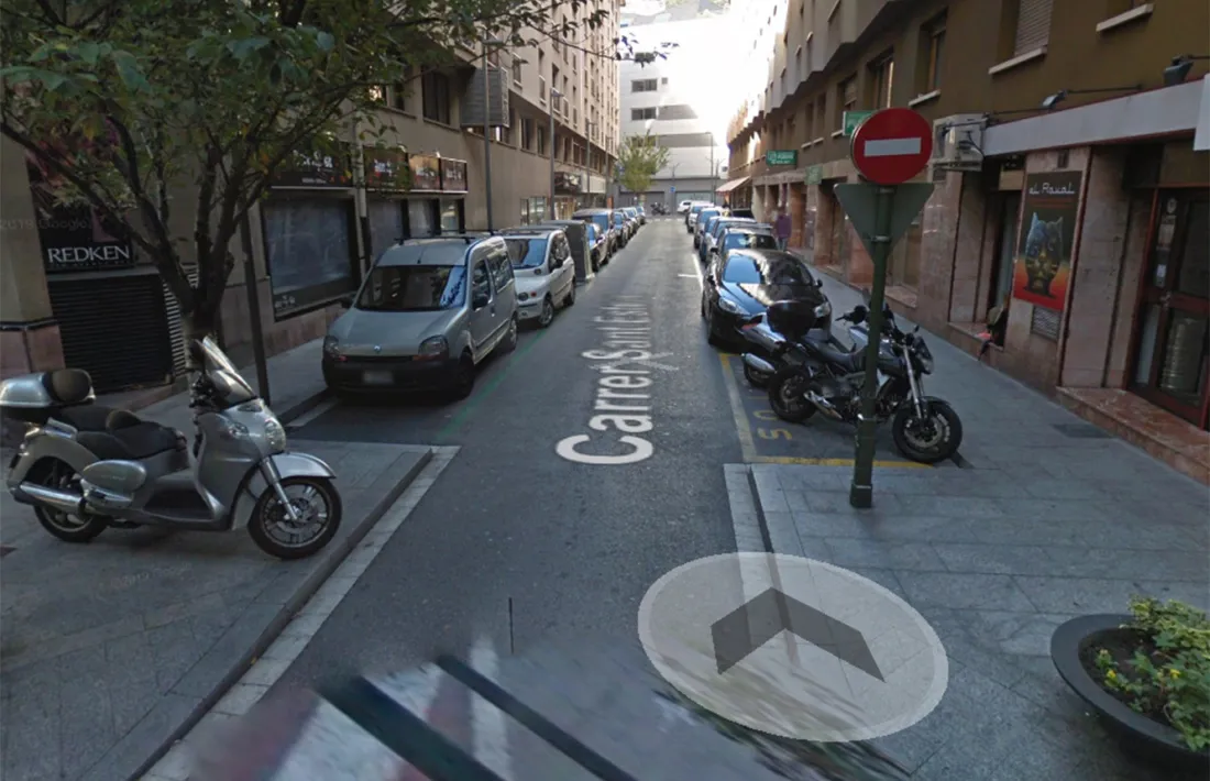 Una imatge del carrer Sant Esteve.