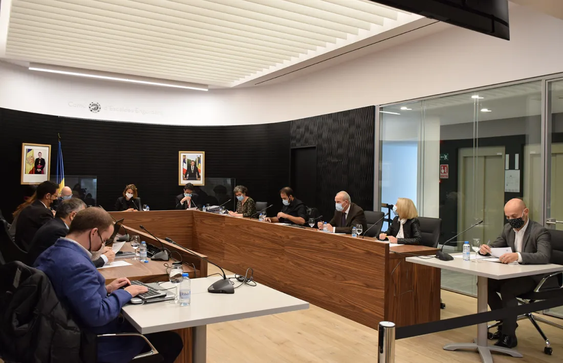 Un moment del consell de comú celebrat aquest dijous.