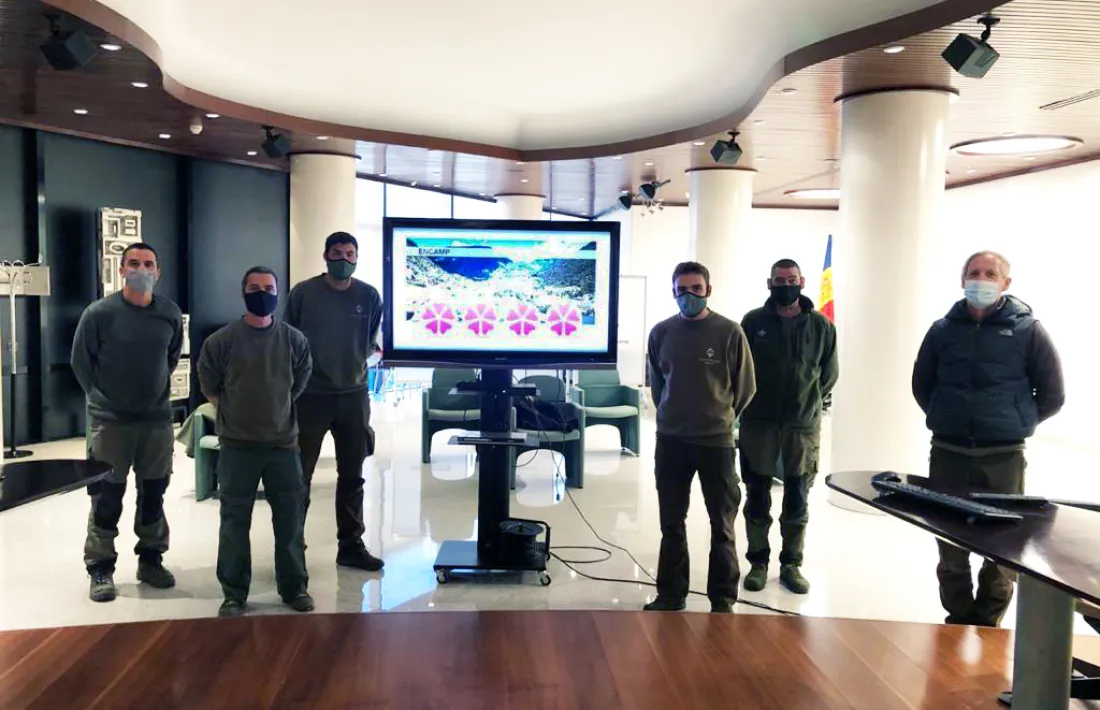 Els membres del servei de jardineria.