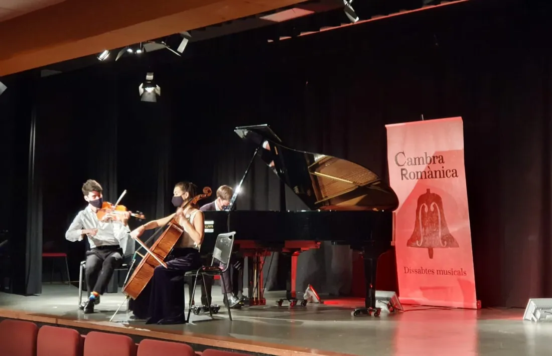 Actuació del Trio Jakobs a la final d'aquest migdia al Palau de Gel.