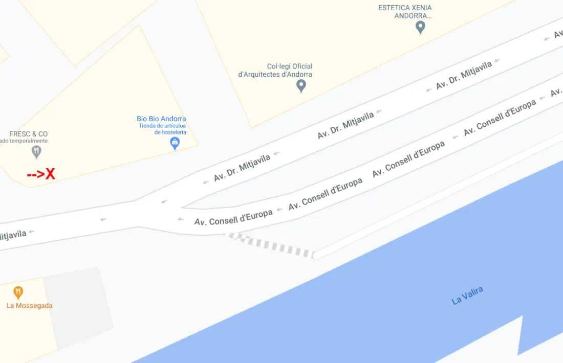 Ubicació de la parada de la Rotonda que es demana recuperar.