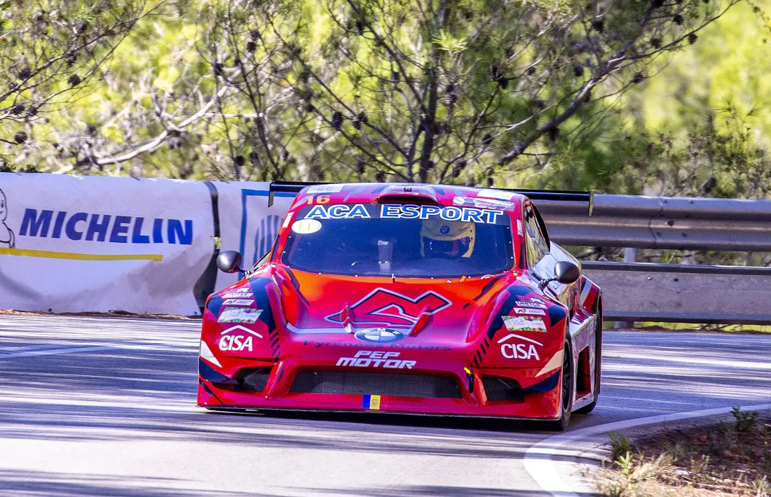 Raül Ferré, amb el seu Speed Car, va finalitzar en segona posició a Bolulla. Foto: Fotoesport