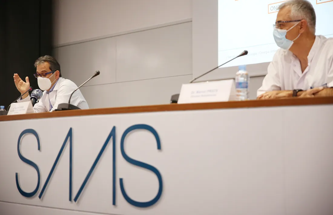 David Roca i Marcel Prats en la roda de premsa d'aquest matí.