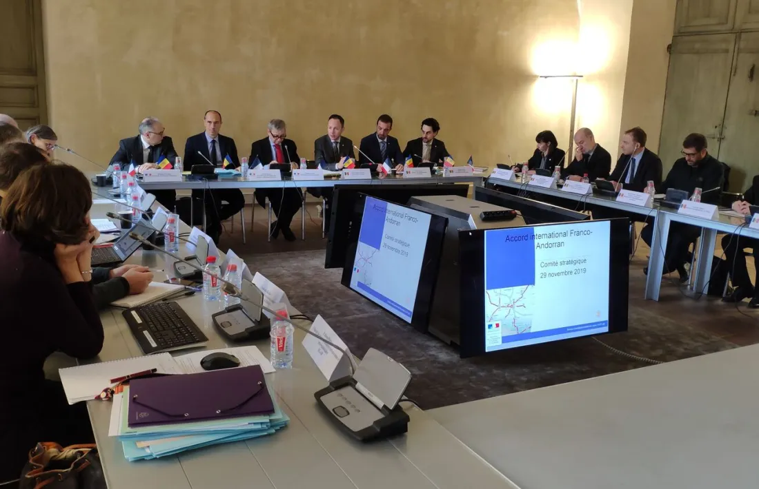 Reunió del Copil entre representants de França i Andorra el 2019.