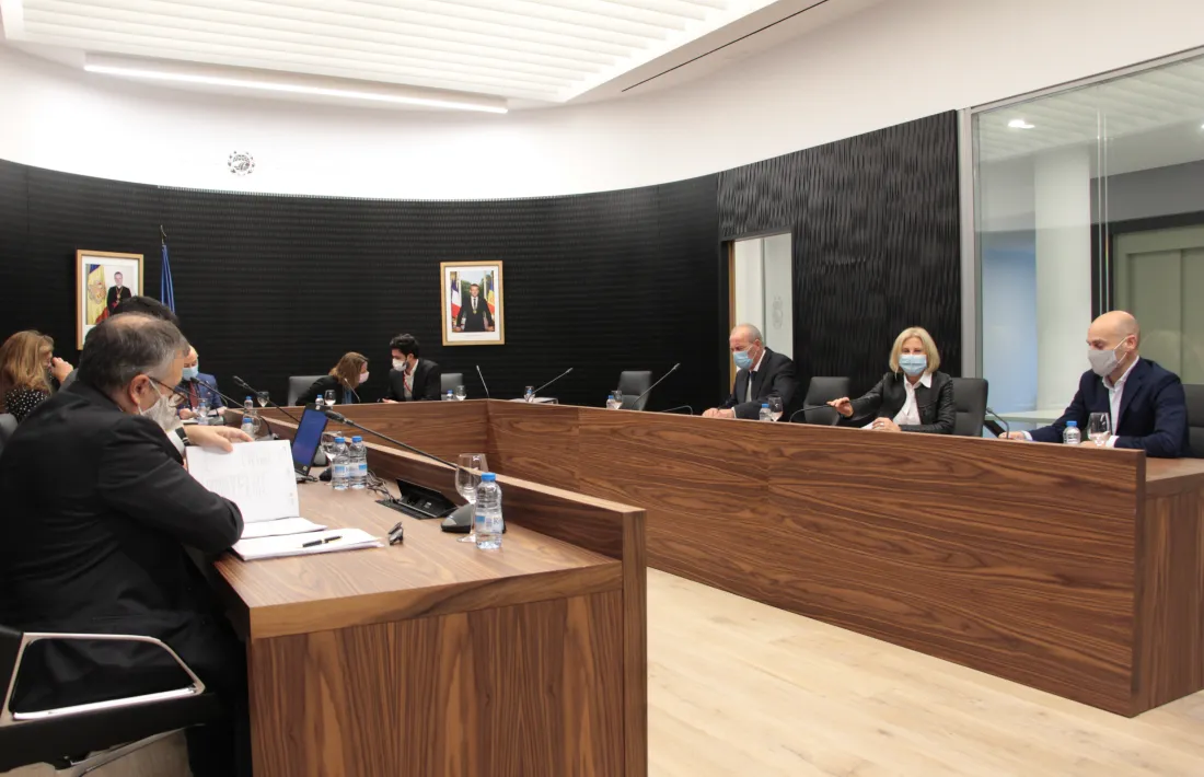 Un moment de la sessió del Comú, ahir a la tarda.