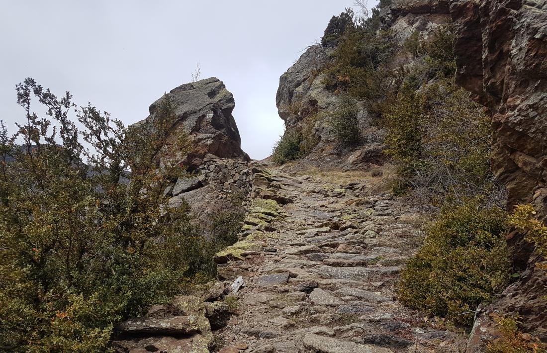 El camí d’Auvinyà a Aixirivall, una de les joies de la xarxa de camins històrics i tradicionals.