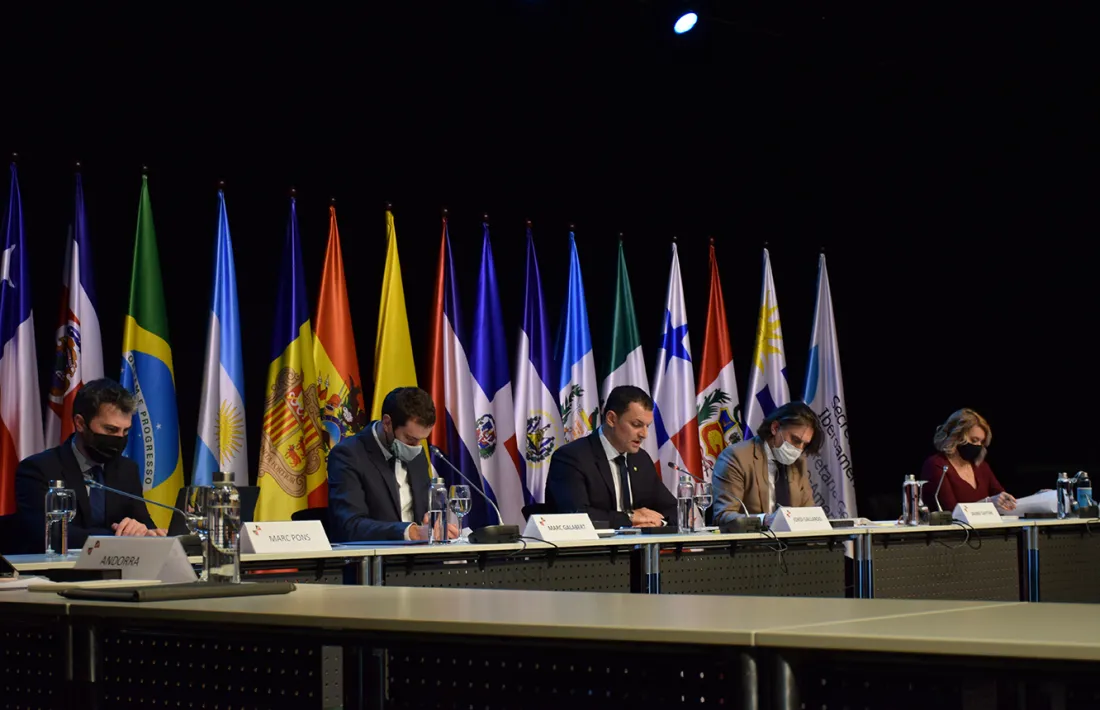 Un moment de la celebració de la 4a Reunió de ministres i altes autoritats iberoamericanes de Ciència, Tecnologia i Innovació.